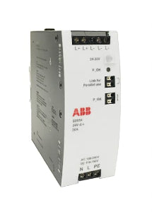 ABB 3BSE088189R1 power supply, 20A, 480W, 24VDC, 100-240 VAC 110-150 VDC, SELV and PELV, DIN-rail mount, PFC, IECEx Zone 2 and ATEX Zone 2, مزود طاقة, datasheet