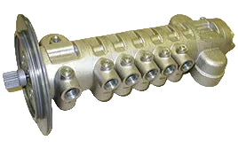Cascon 147-D-001 seven circuit lubrication and scavenge pump, mechanical, 4940 rpm, 32 gpm, -45º -250º, gerotor, rotační čerpadlo, مضخة دوارة, datasheet