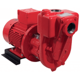 Hydronix HSPPS 4900 self-priming pump, cast iron, sintered steel rotor, acetal resin vanes, Viton seal, steel shaft, 460V 3 phase, 4"x4", 20m, 90ºC, datasheet