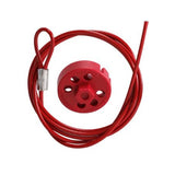 Pro-Lock PR-01XSRS reusable cable lock, red, Polypropylene, 1.5m cable, Galvanized Steel Wire, looped at one end with aluminum ferrule, قفل الكاب