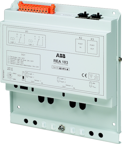 REA 103 Arc Protection Module, ABB, 3AUA0000002431, light-detecting in the  fault protection system, وحدة, модуль