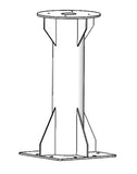 Pedestal for Intellian T130W, pole diameter 10" inches (254 mm), available in 48" (1219 mm) and 96" (2438 mm) tall, powder coat finish, قاعدة التمثال, mastro, пьедестал