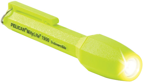 Pelican MityLite 1900 Xenon Flashlight, Yellow, 1900-015-245, Div 1, Class I, Div 2, Class II, IECEx ib, مصباح يدوي, lampu suluh, φακός, lanterna