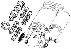 1276-701 Repair Kit Starter Sealing Set, Wartsila Nohab