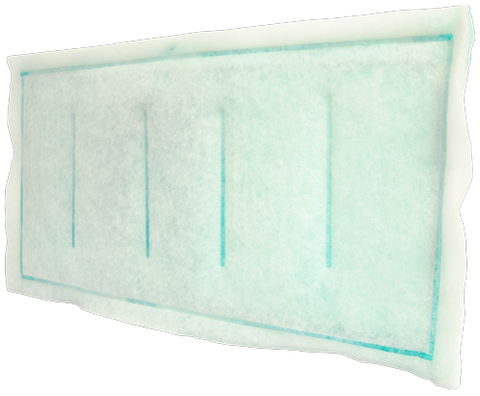 AmerSeal 55 Ring and Link Panel Air Filter, MERV 6 Synthetic, Polyester, Self-Sealing, AAF, available with anti-microbial, 1-ply, 9-gauge galvanized wire frame