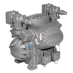 Carrier 5H46-S219 Open Drive Reciprocating Compressor, bare, long stroke, factory remanufactured, 1750 rpm, weight 610 lbs, ضاغط التبريد, pemampat penyejuk, tipo aberto reciprocante para uso em refrigeração, холодильный компрессор, data sheet catalogo