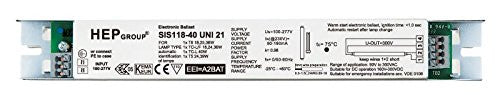 HEP SIS118-40 UNI S Electronic Ballast, الصابورة الإلكترونية, reator